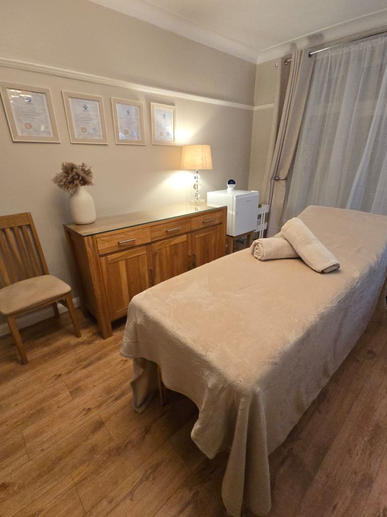Treatment room with professional setup
